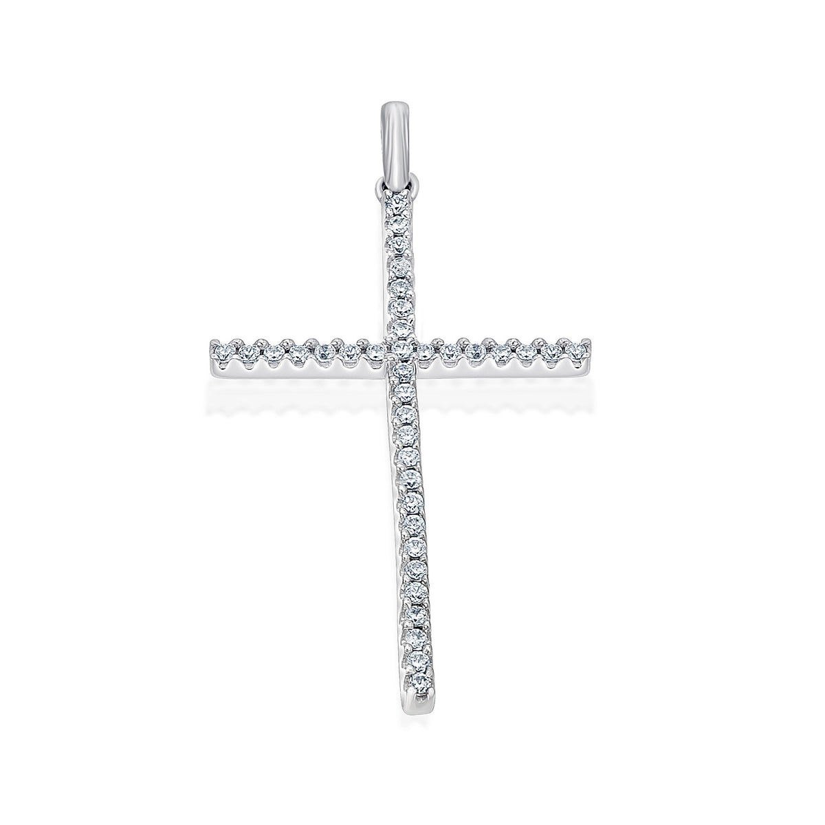 0,15 ct Diamant Brillant Anhänger aus 585er Weißgold von ONE ELEMENT – Bild 1