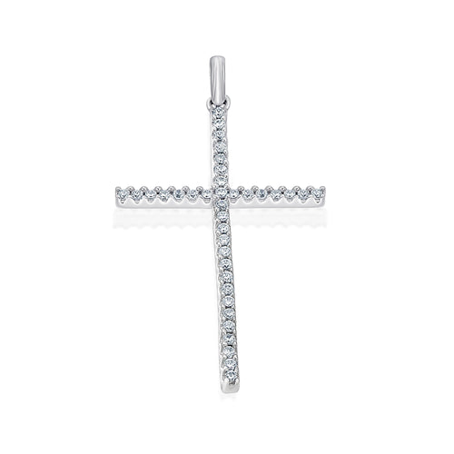 0,15 ct Diamant Brillant Anhänger aus 585er Weißgold von ONE ELEMENT – Bild 1