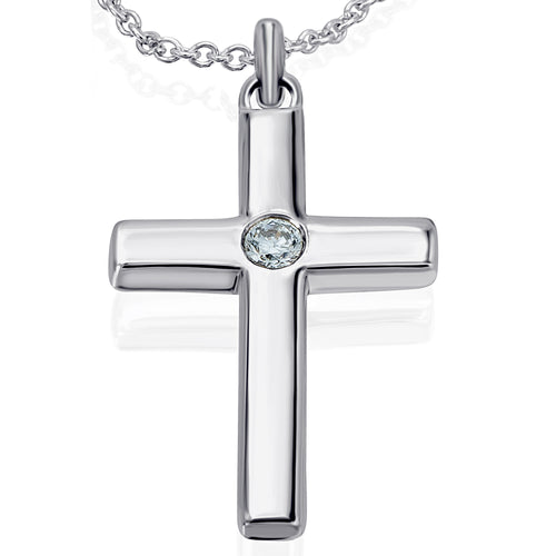 0,03 ct Diamant Brillant Anhänger aus 585er Weißgold von ONE ELEMENT – Bild 1