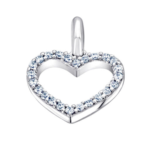 0,10 ct Diamant Brillant Anhänger aus 585er Weißgold von ONE ELEMENT – Bild 1