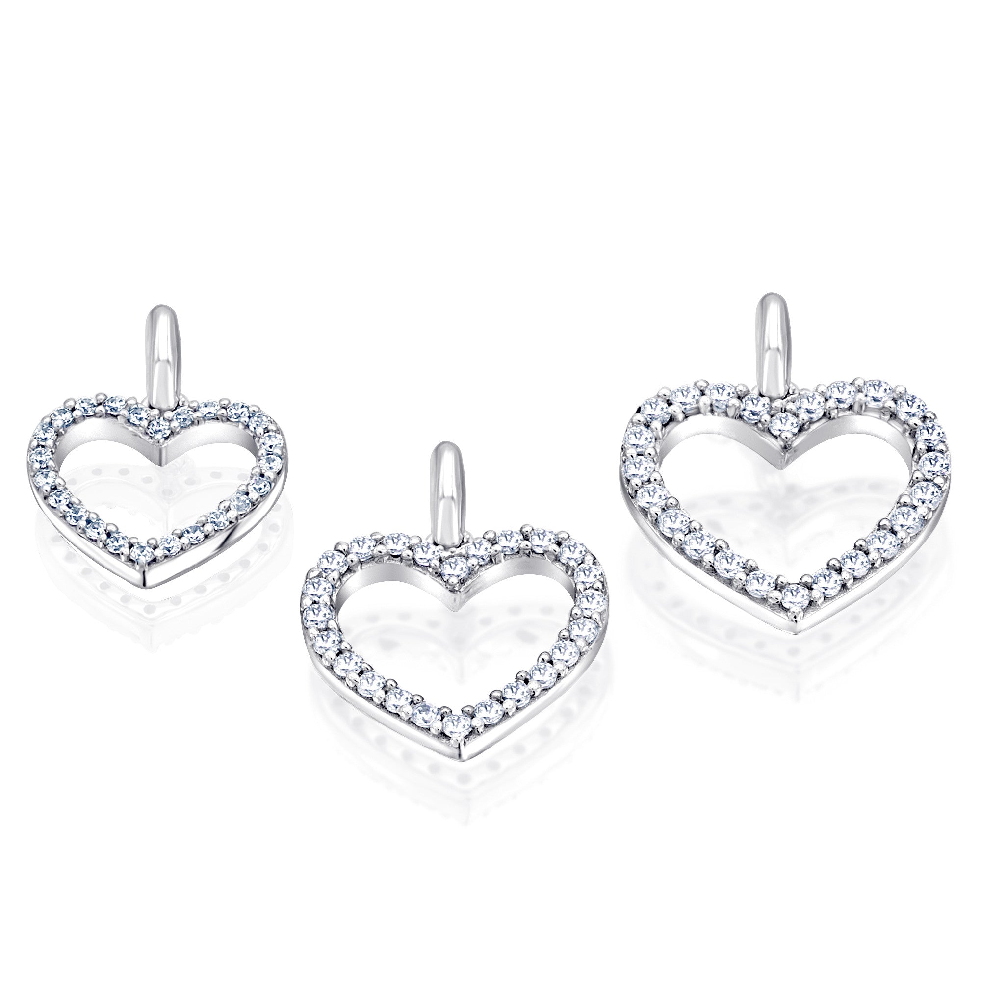 0,15 ct Diamant Brillant Anhänger aus 585er Weißgold von ONE ELEMENT – Bild 2