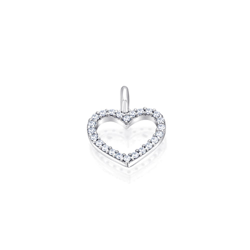 0,15 ct Diamant Brillant Anhänger aus 585er Weißgold von ONE ELEMENT – Bild 1