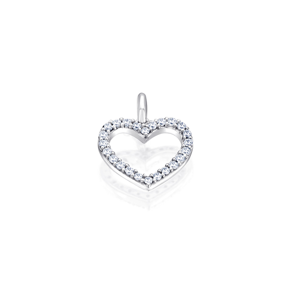0,20 ct Diamant Brillant Anhänger aus 585er Weißgold von ONE ELEMENT – Bild 1