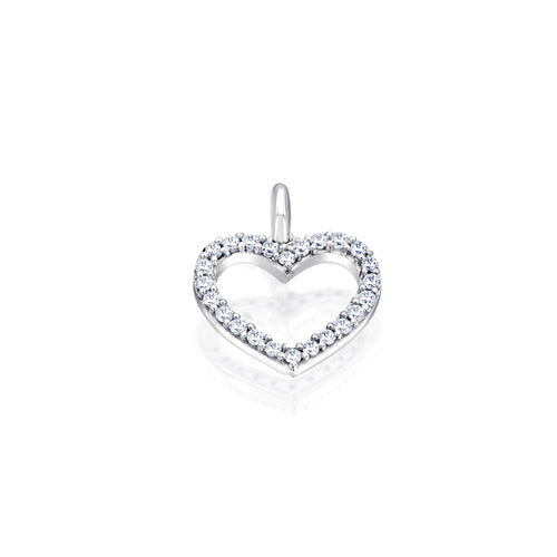 0,20 ct Diamant Brillant Anhänger aus 585er Weißgold von ONE ELEMENT – Bild 1