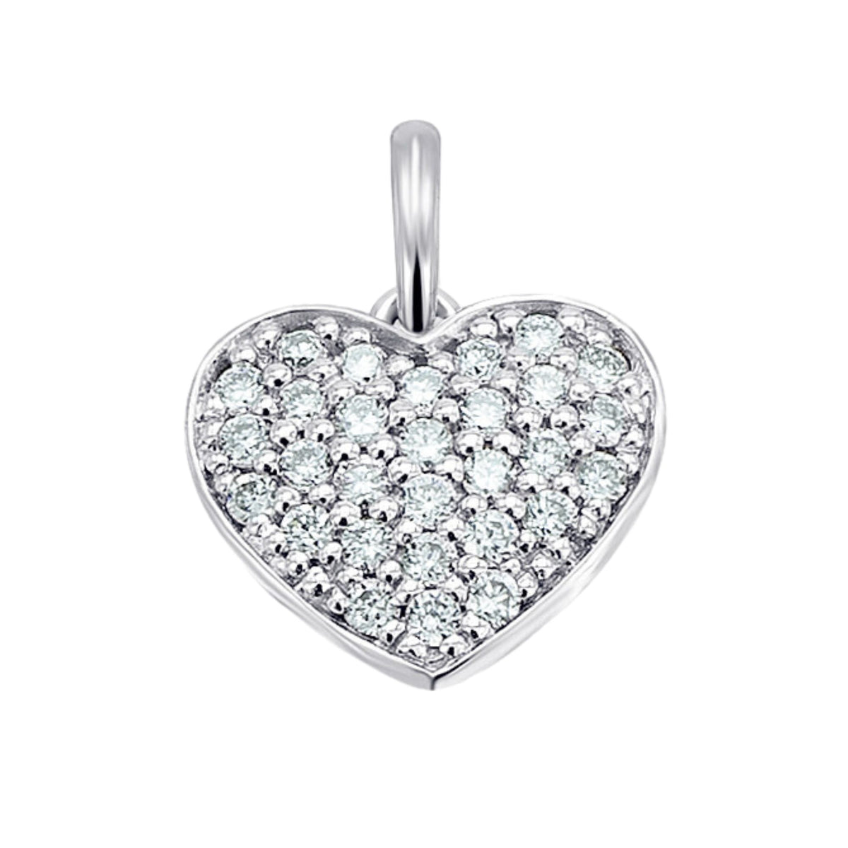 0,10 ct Diamant Brillant Anhänger aus 585er Weißgold von ONE ELEMENT – Bild 1