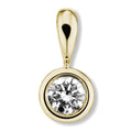 0.25 ct Diamant Brillant Zarge Anhänger aus 585er Gelbgold von ONE ELEMENT – Bild 1