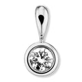 0.25 ct Diamant Brillant Zarge Anhänger aus 750er Weißgold von ONE ELEMENT – Bild 1
