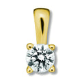 0.15 ct Diamant Brillant Anhänger aus 585er Gelbgold von ONE ELEMENT – Bild 1