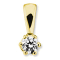 0.15 ct Diamant Brillant Anhänger aus 585er Gelbgold von ONE ELEMENT – Bild 1