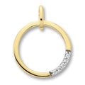 0.03 ct Diamant Brillant Anhänger aus 585er Gelbgold von ONE ELEMENT – Bild 1