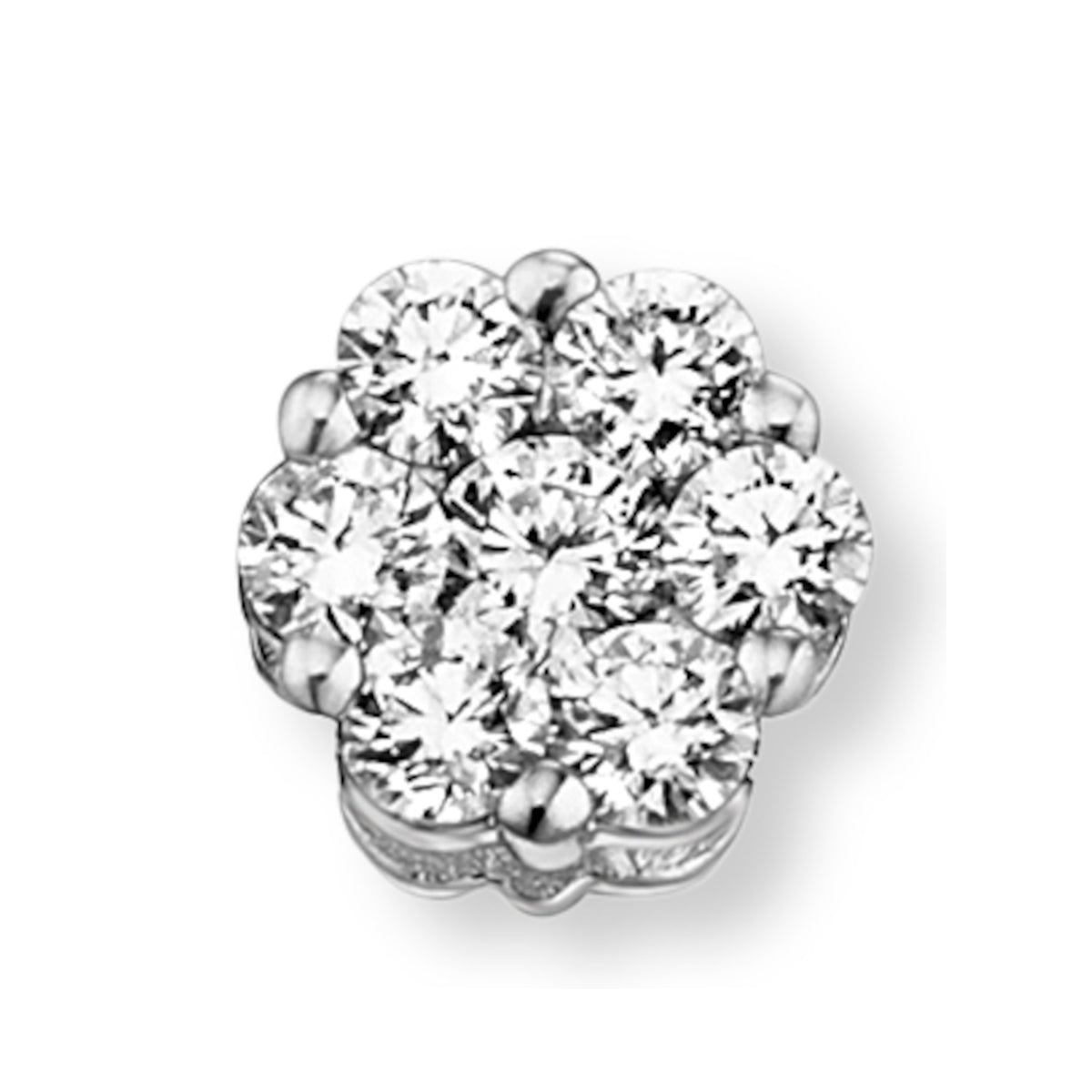 0.15 ct Diamant Brillant Anhänger aus 585er Weißgold von ONE ELEMENT – Bild 1