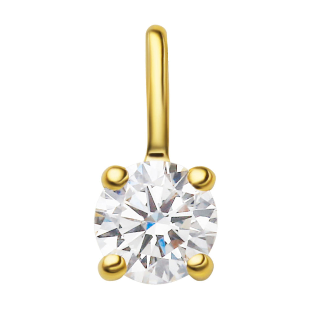 Anhänger aus 585er Gelbgold mit Brillantbesatz, 0,1 ct von ONE ELEMENT