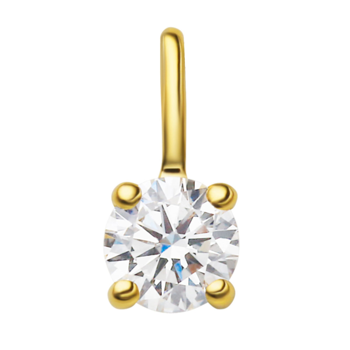 Anhänger aus 585er Gelbgold mit Brillantbesatz, 0,1 ct von ONE ELEMENT