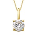 0.15 ct Diamant Brillant Anhänger aus 585er Gelbgold von ONE ELEMENT – Bild 1