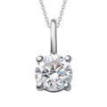 0.15 ct Diamant Brillant Anhänger aus 585er Weißgold von ONE ELEMENT – Bild 1