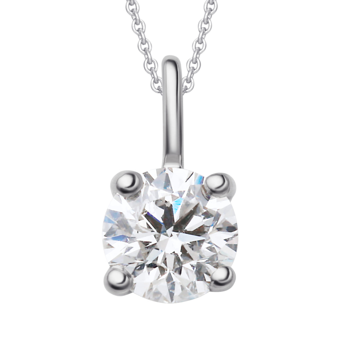 0.2 ct Diamant Brillant Anhänger aus 585er Weißgold von ONE ELEMENT – Bild 1