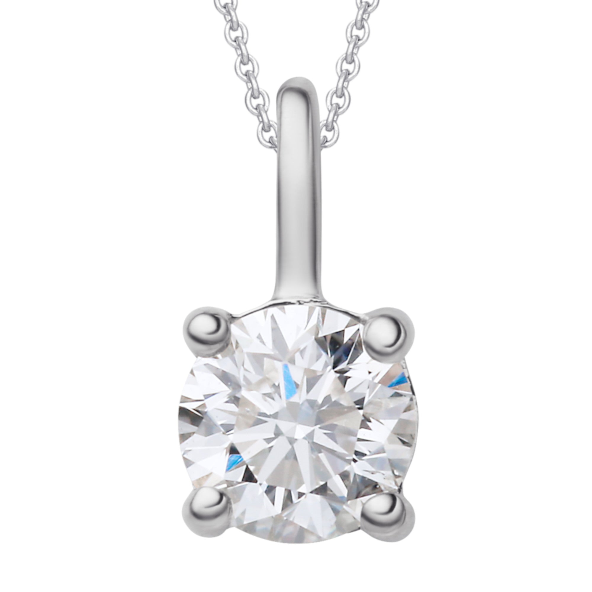 0.25 ct Diamant Brillant Anhänger aus 585er Weißgold von ONE ELEMENT – Bild 1