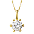 0.1 ct Diamant Brillant Anhänger aus 585er Gelbgold von ONE ELEMENT – Bild 1