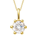 0.2 ct Diamant Brillant Anhänger aus 585er Gelbgold von ONE ELEMENT – Bild 1