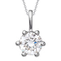 0.2 ct Diamant Brillant Anhänger aus 585er Weißgold von ONE ELEMENT – Bild 1