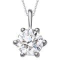0.3 ct Diamant Brillant Anhänger aus 585er Weißgold von ONE ELEMENT – Bild 1
