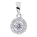 0,15 ct Diamant Brillant Invisible Anhänger aus 585er Weißgold von ONE ELEMENT – Bild 1