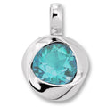 Blau Topas Anhänger aus 925er Silber von ONE ELEMENT – Bild 1