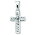 Zirkonia Kreuz Anhänger aus 925er Silber von ONE ELEMENT – Bild 1