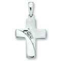 Zirkonia Kreuz Anhänger aus 925er Silber von ONE ELEMENT – Bild 1