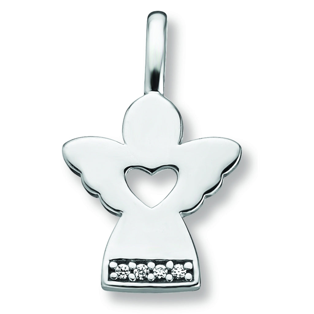 Zirkonia Engel Anhänger aus 925er Silber von ONE ELEMENT – Bild 1