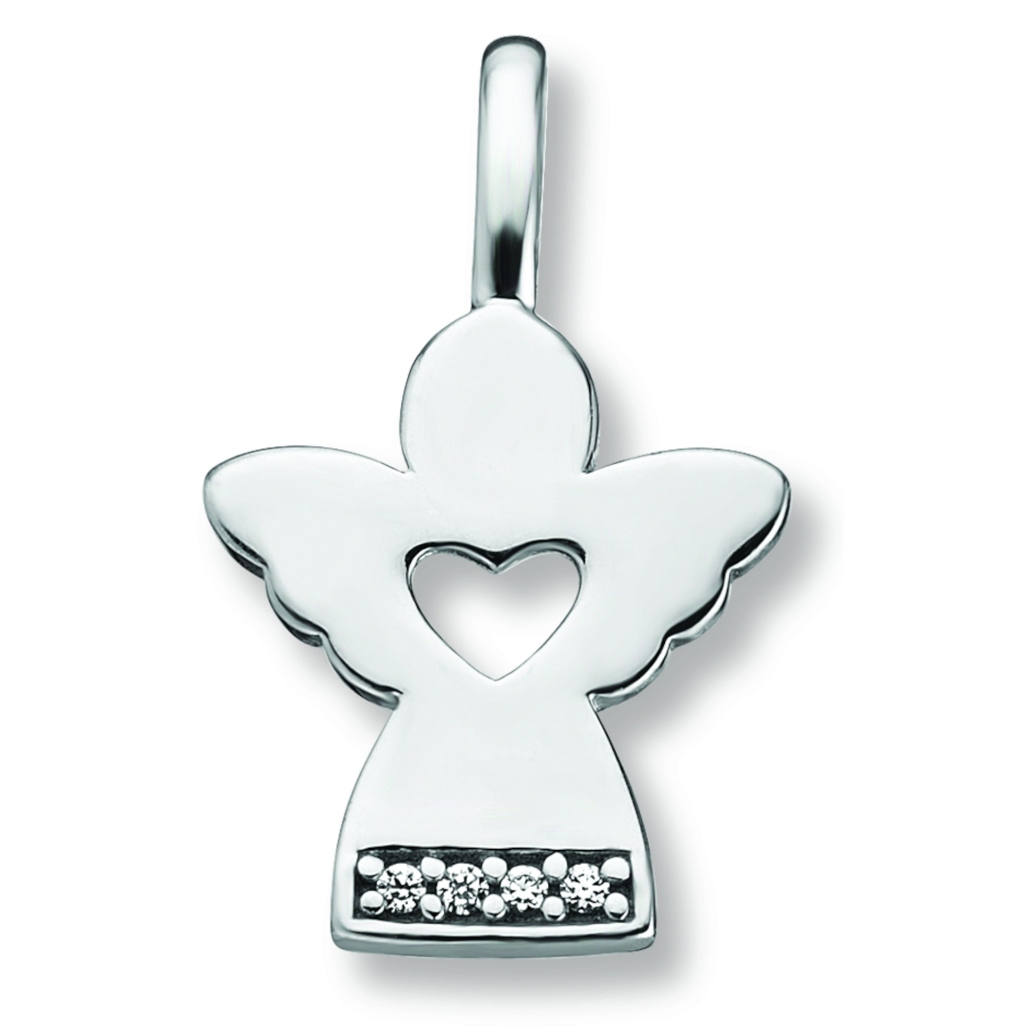 Zirkonia Krone Anhänger aus 925er Silber von ONE ELEMENT – Bild 1