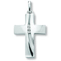 Kreuz-Anhänger aus 925er Silber mit Zirkonia von ONE ELEMENT
