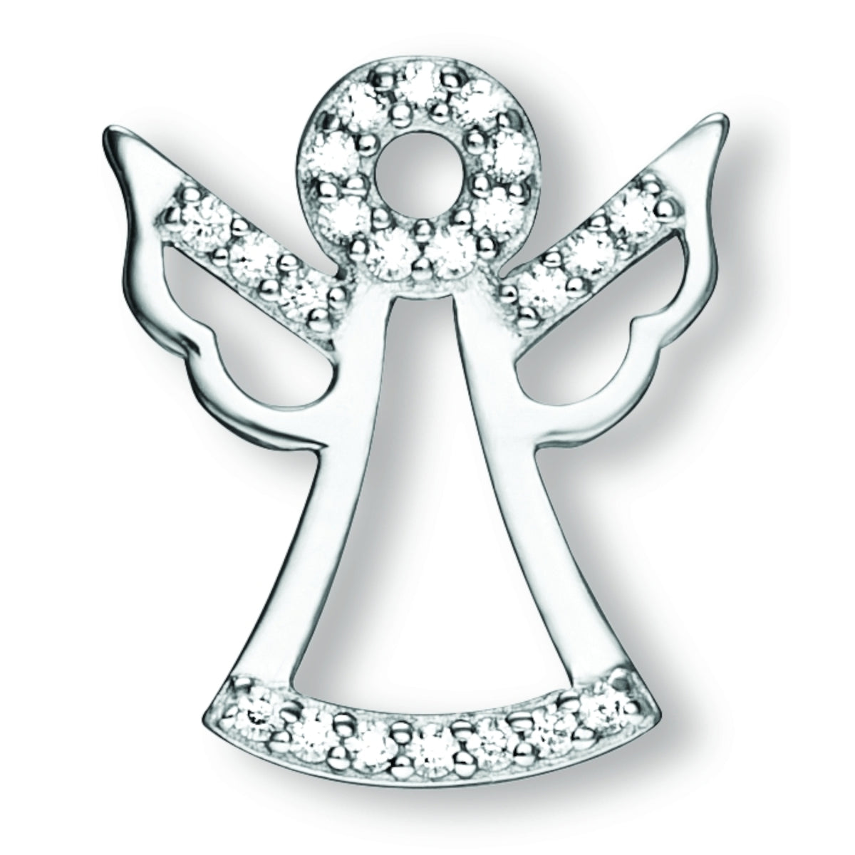 Zirkonia Engel Anhänger aus 925er Silber von ONE ELEMENT – Bild 1