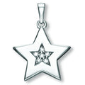 Zirkonia Stern Anhänger aus 925er Silber von ONE ELEMENT – Bild 1