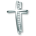 Zirkonia Kreuz Anhänger aus 925er Silber von ONE ELEMENT – Bild 1