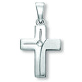 Zirkonia Kreuz Anhänger aus 925er Silber von ONE ELEMENT – Bild 1