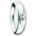 Zirkonia Taufring Anhänger aus 925er Silber von ONE ELEMENT – Bild 1