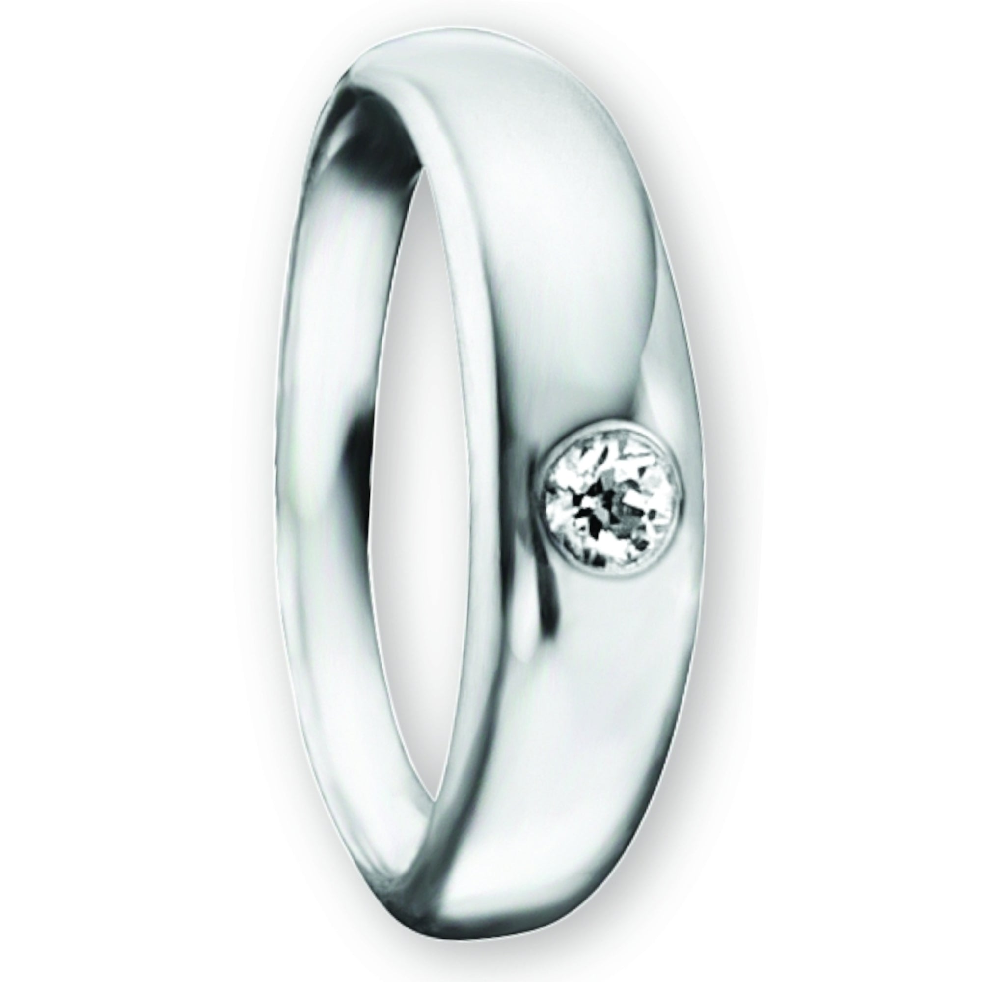 Zirkonia Taufring Anhänger aus 925er Silber von ONE ELEMENT – Bild 1