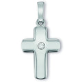 Zirkonia Kreuz Anhänger aus 925er Silber von ONE ELEMENT – Bild 1