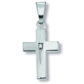 Zirkonia Kreuz Anhänger aus 925er Silber von ONE ELEMENT – Bild 1