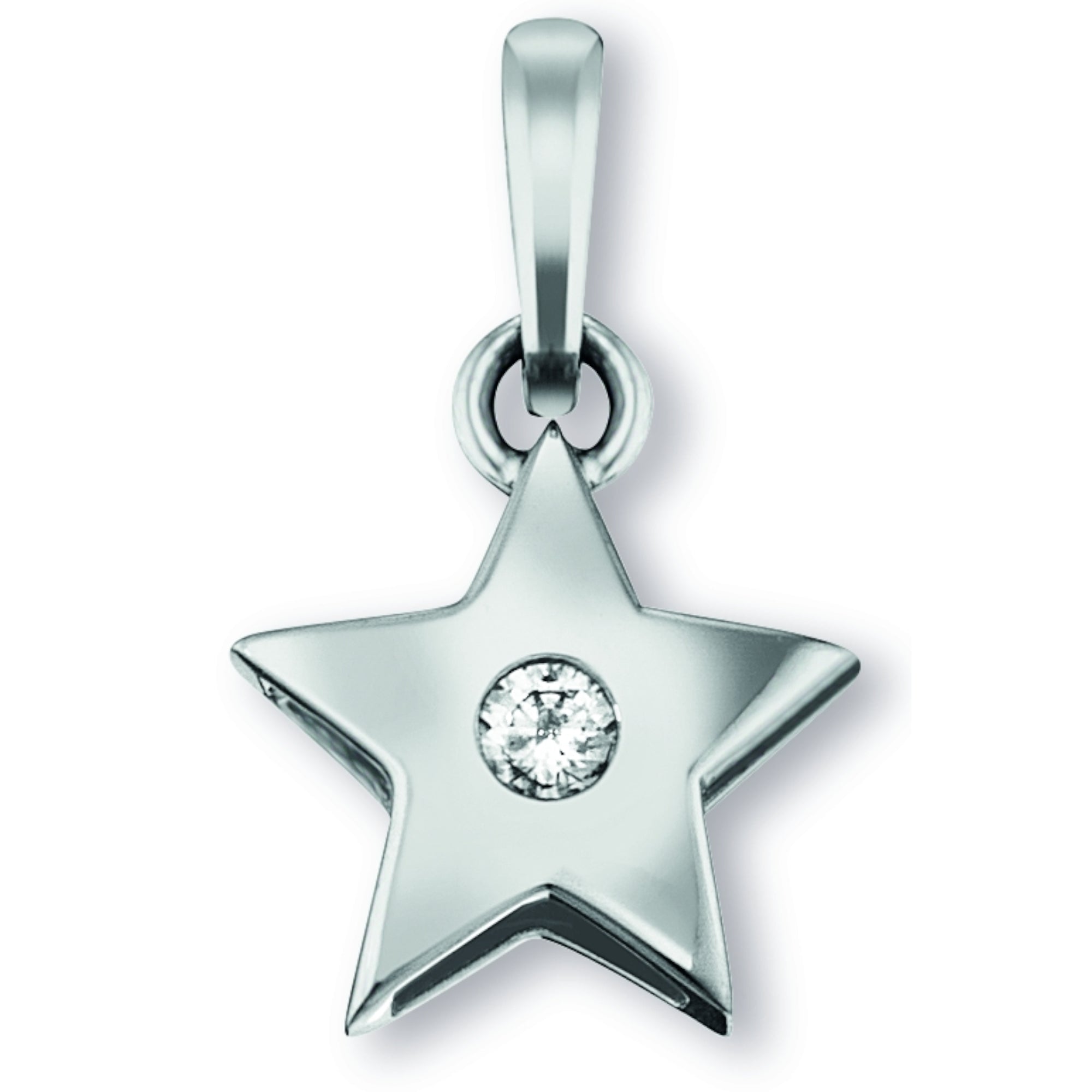 Zirkonia Stern Anhänger aus 925er Silber von ONE ELEMENT – Bild 1