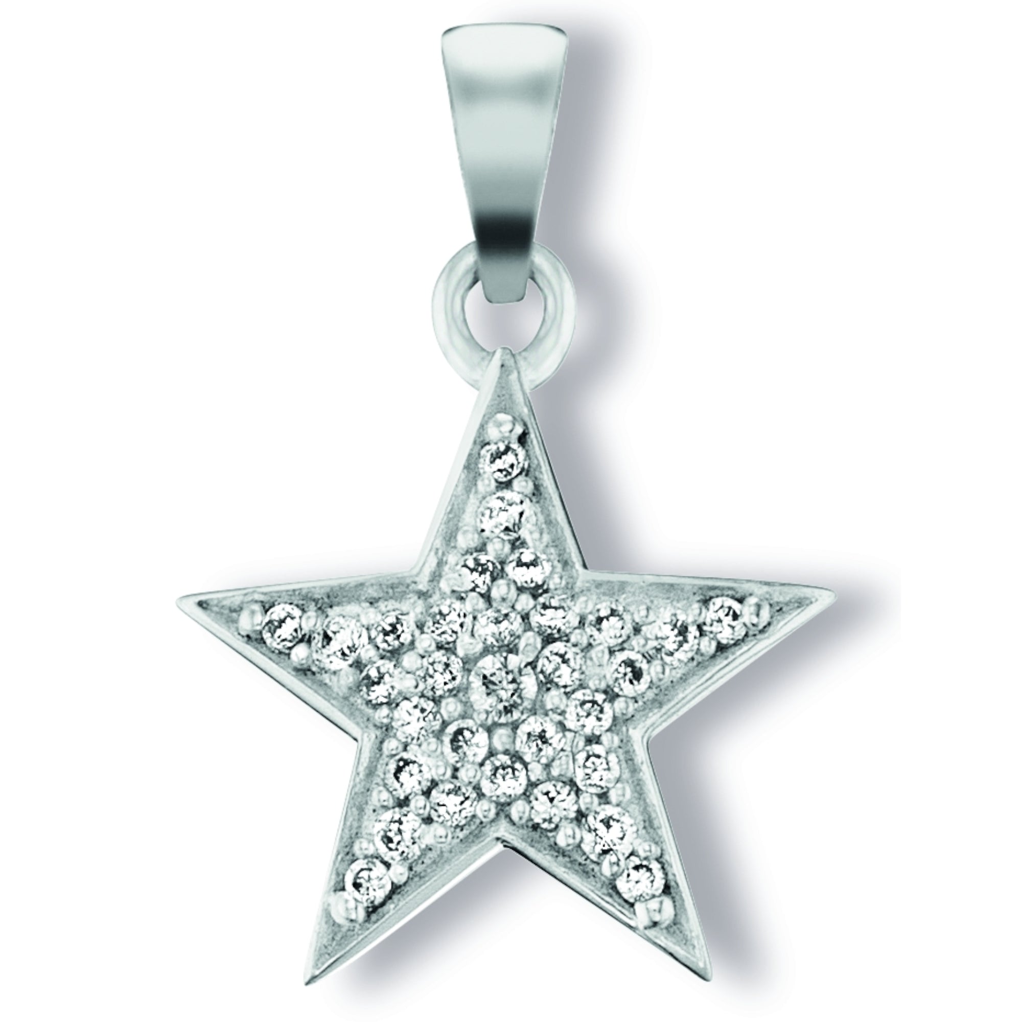 Zirkonia Stern Anhänger aus 925er Silber von ONE ELEMENT – Bild 1