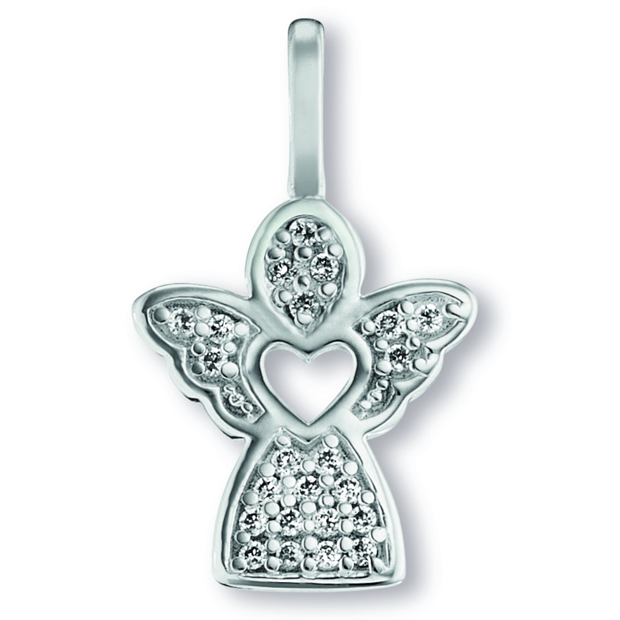 Zirkonia Engel Anhänger aus 925er Silber von ONE ELEMENT – Bild 1