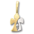 Engel-Anhänger aus 333er Gelbgold mit Zirkonia von ONE ELEMENT