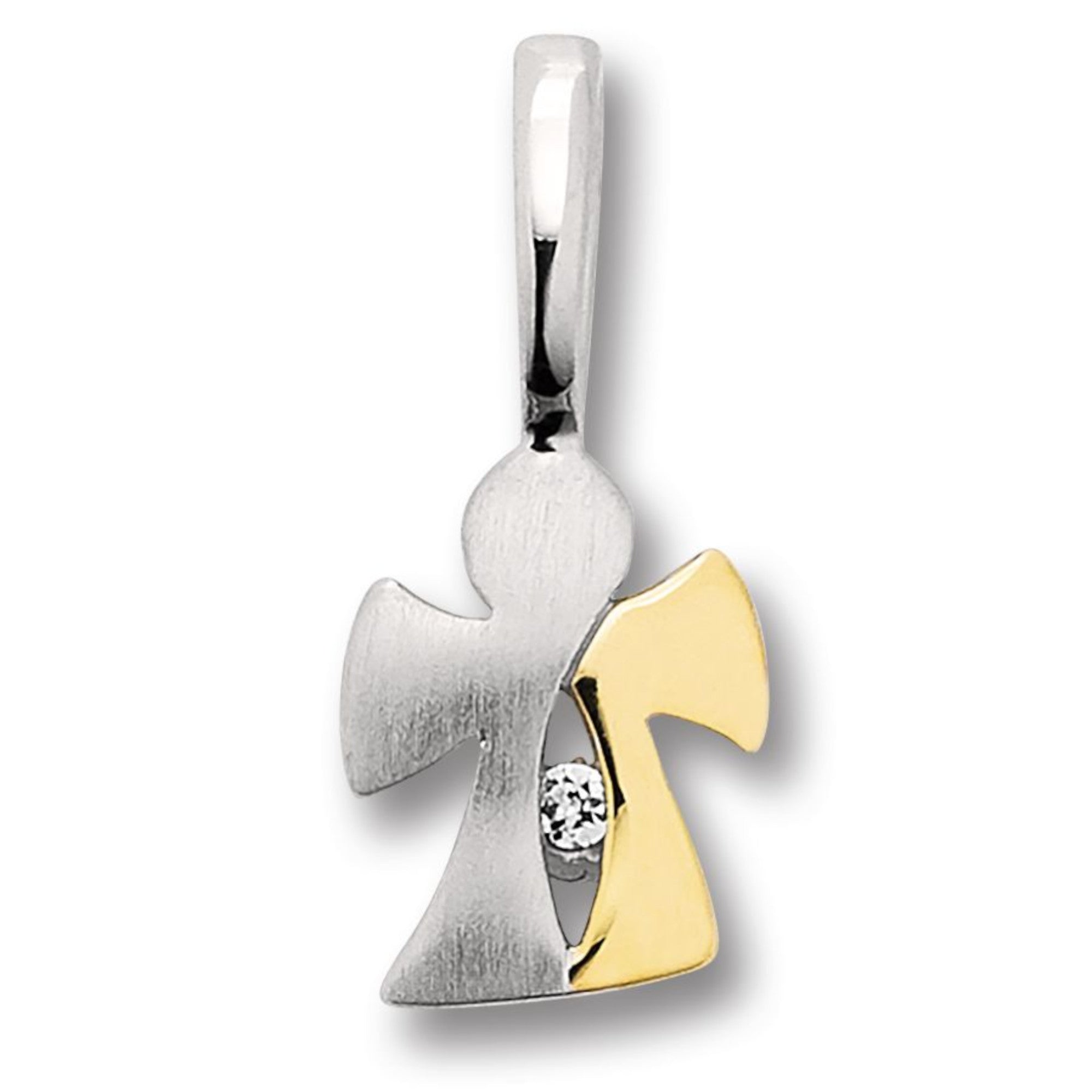 Zirkonia Engel Anhänger aus 925er Silber von ONE ELEMENT – Bild 1