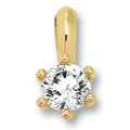 Zirkonia Anhänger aus 333er Gelbgold von ONE ELEMENT – Bild 1