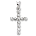 Zirkonia Kreuz Anhänger aus 925er Silber von ONE ELEMENT – Bild 1