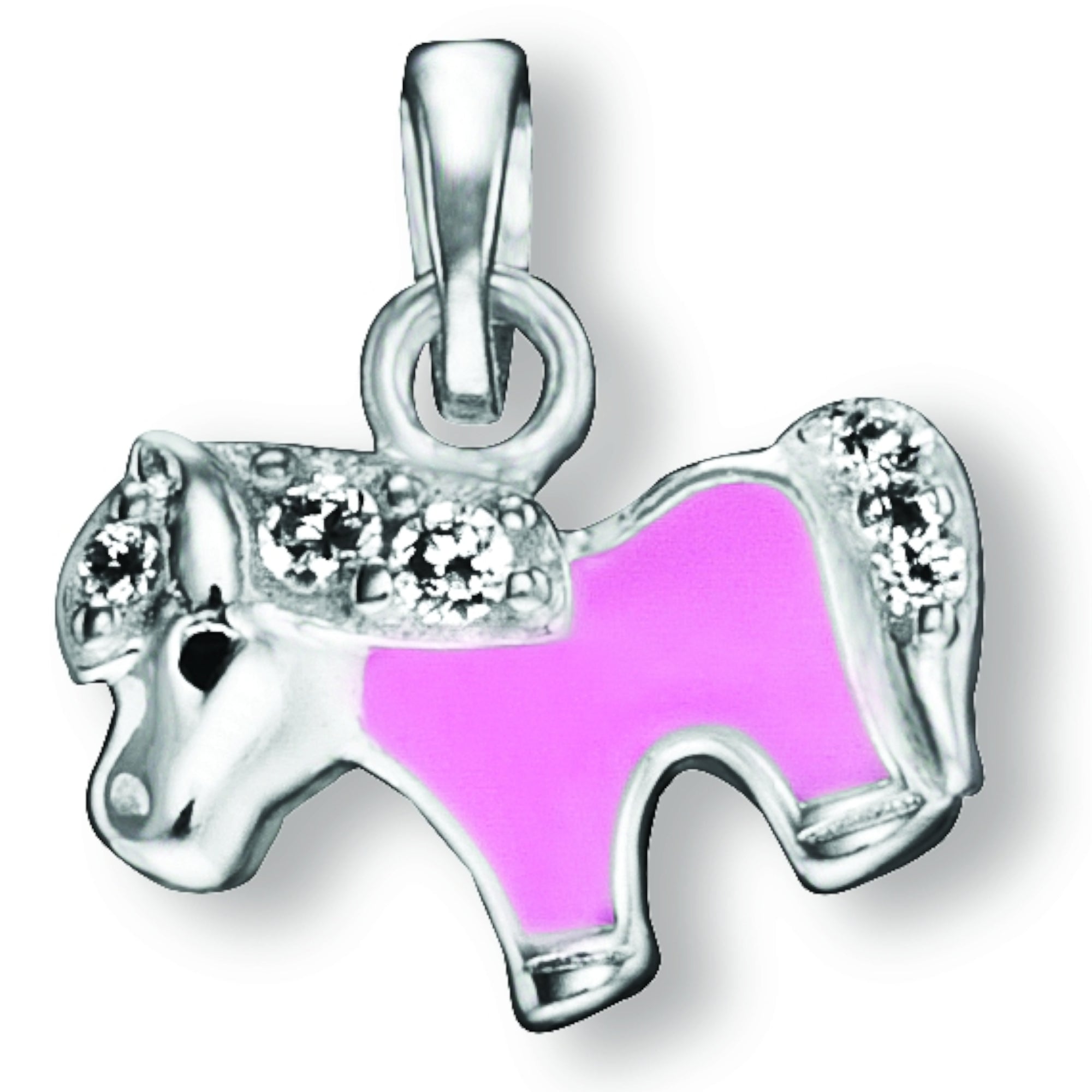 Zirkonia Ponny Anhänger aus 925er Silber von ONE ELEMENT – Bild 1