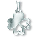 Zirkonia Kleeblatt Anhänger aus 925er Silber von ONE ELEMENT – Bild 1