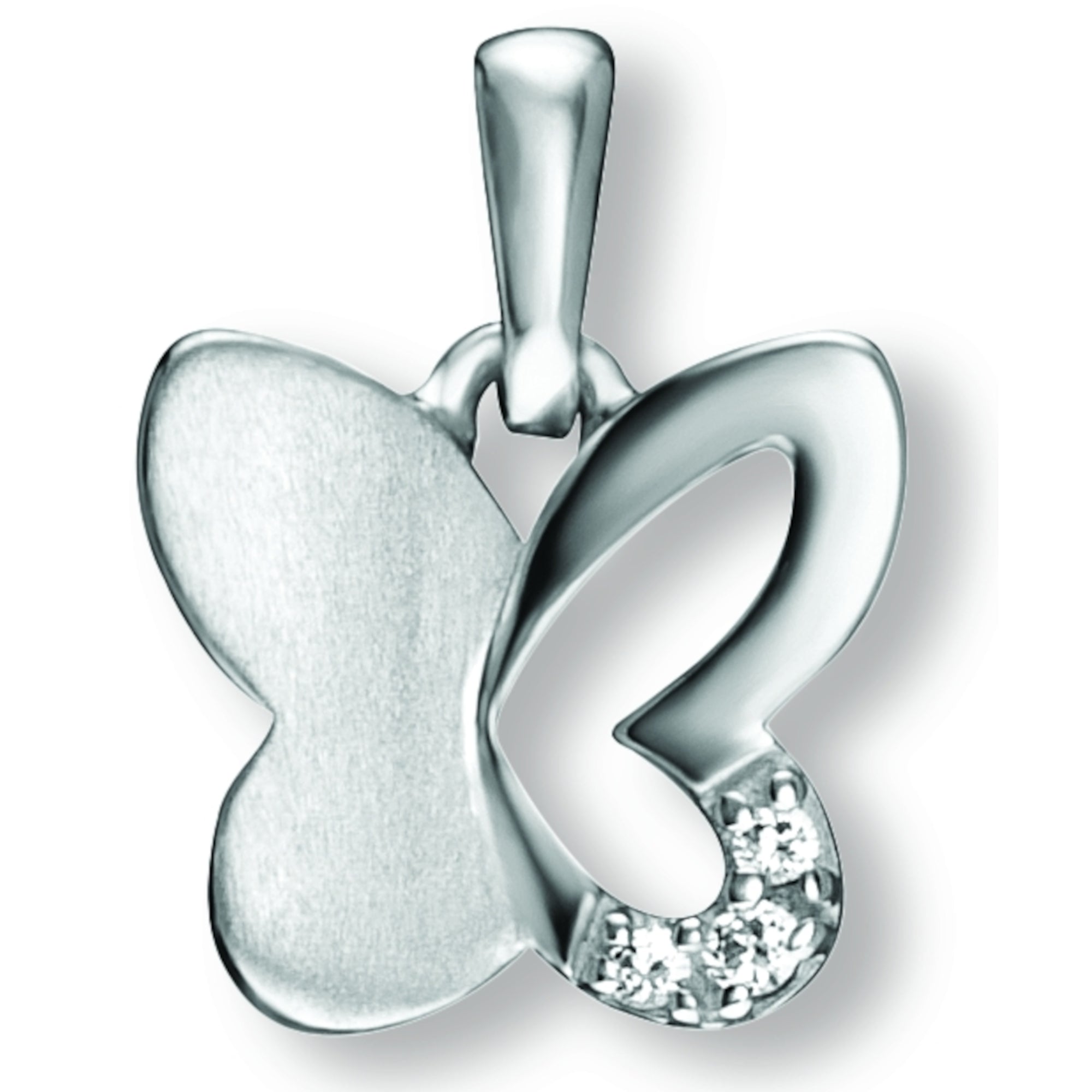 Zirkonia Schmetterling Anhänger aus 925er Silber von ONE ELEMENT – Bild 1